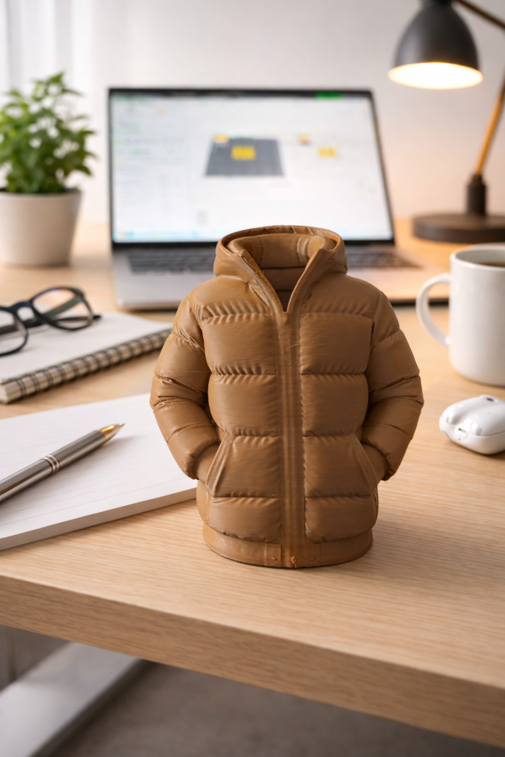 Puffer Jacket Pen Holder