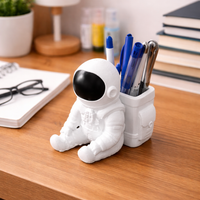 Mini Astronaut Pen Holder - White